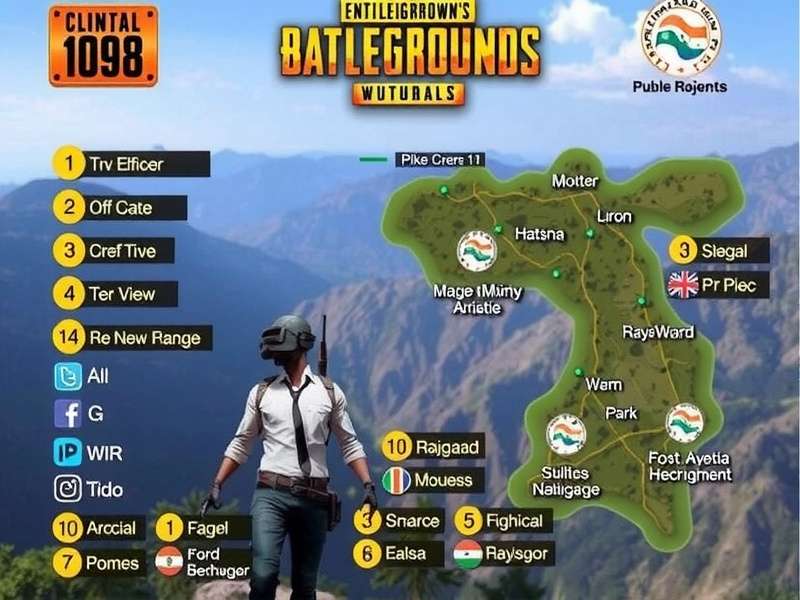 Rajgad - Exclusive Indian Map in PUBG India Elites PUBG India Elites Rajgad Map